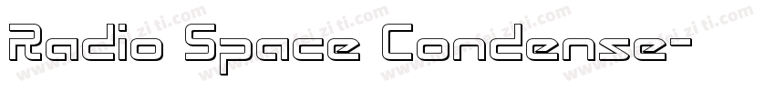Radio Space Condense字体转换